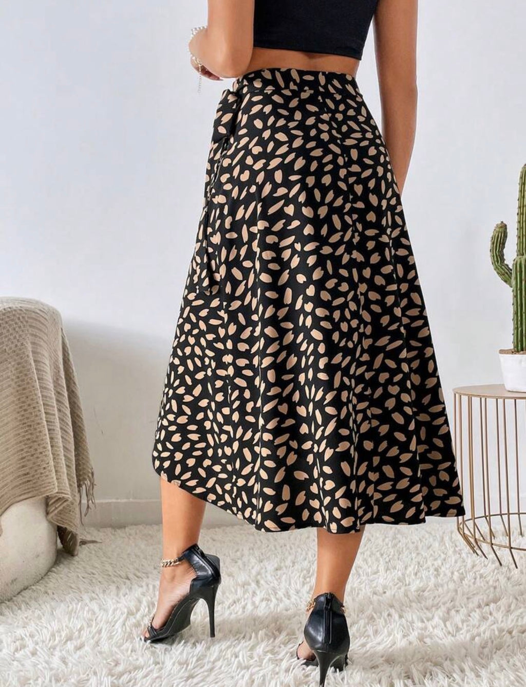 Neutral-Black-Midnight-Safari-Wrap-Midi-Skirt-back