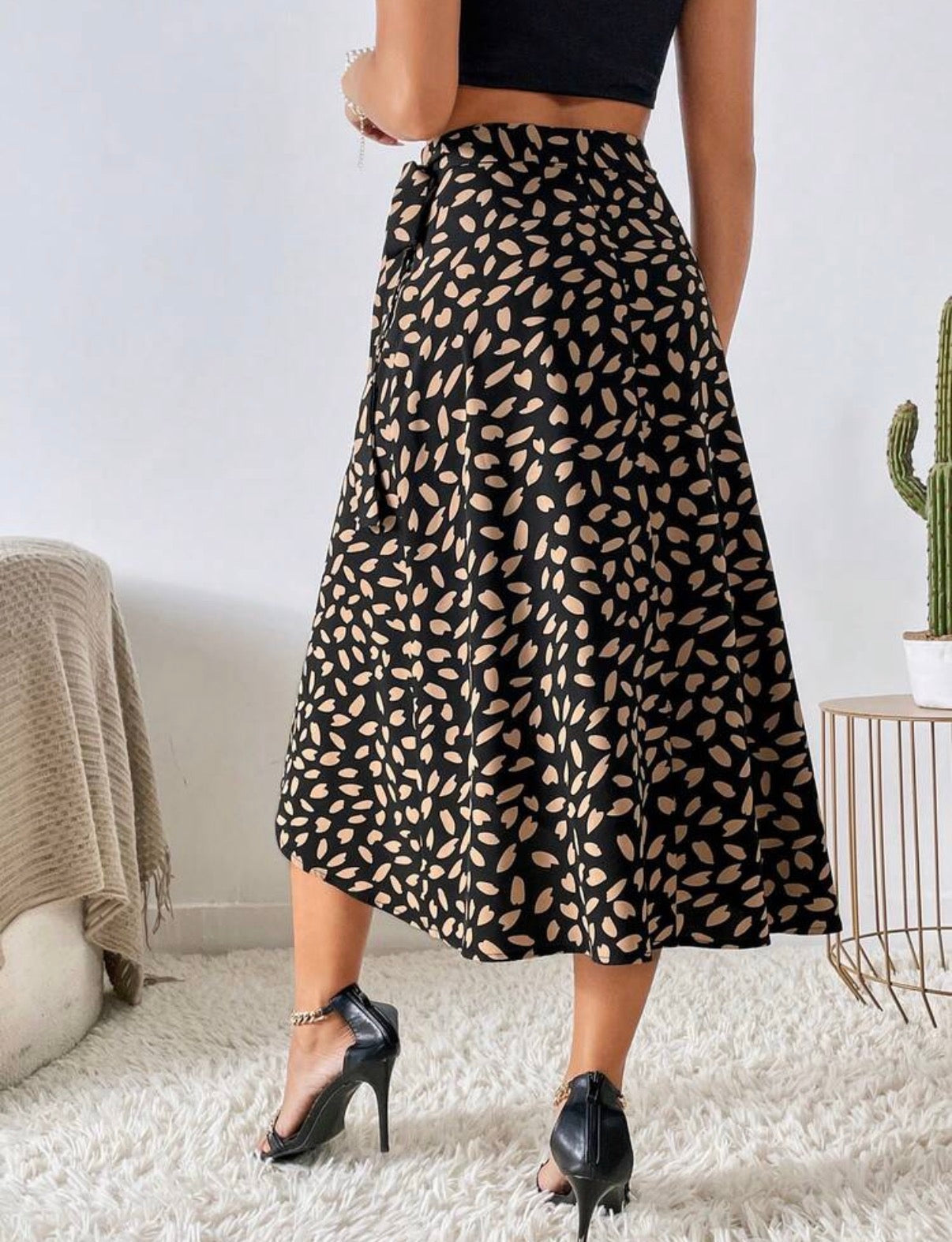 Neutral-Black-Midnight-Safari-Wrap-Midi-Skirt-back