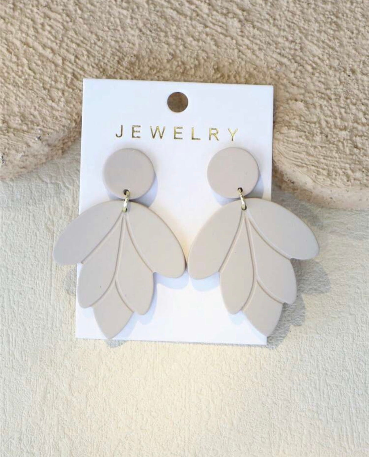 Neutral-Botanical-Leaf-Statement-Earrings-front
