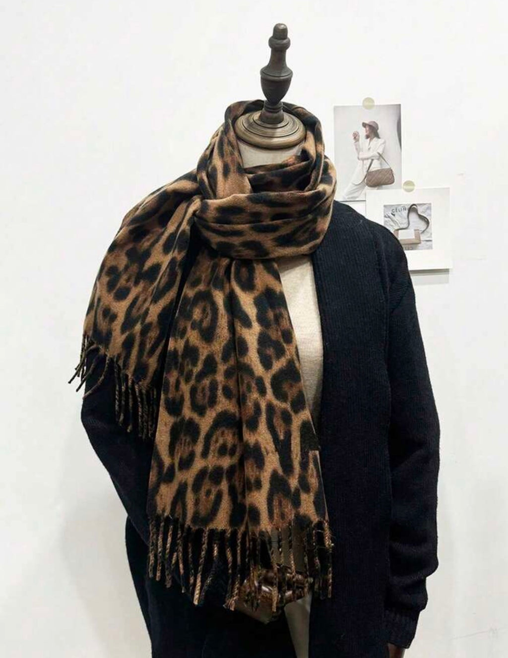 Neutral-Brown-Black-Leopard-Print-Winter-Scarf-side