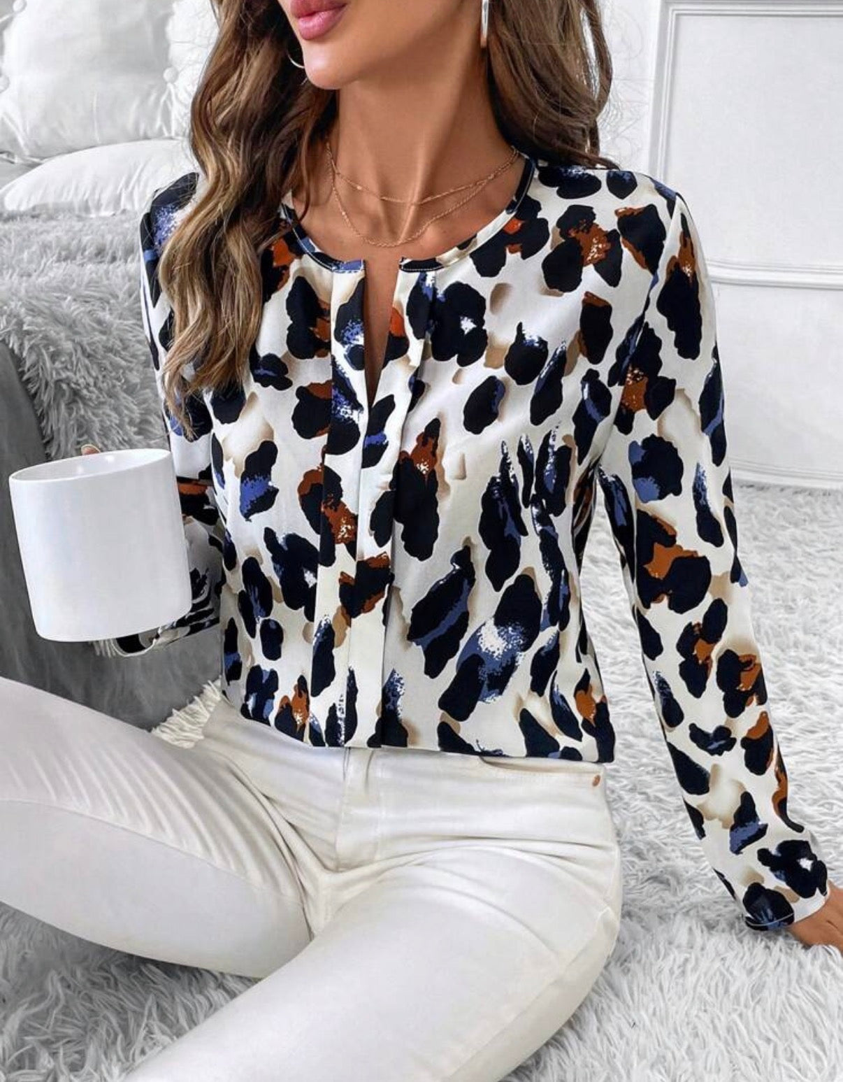 Neutral-Leopard-Print-Blouse-front