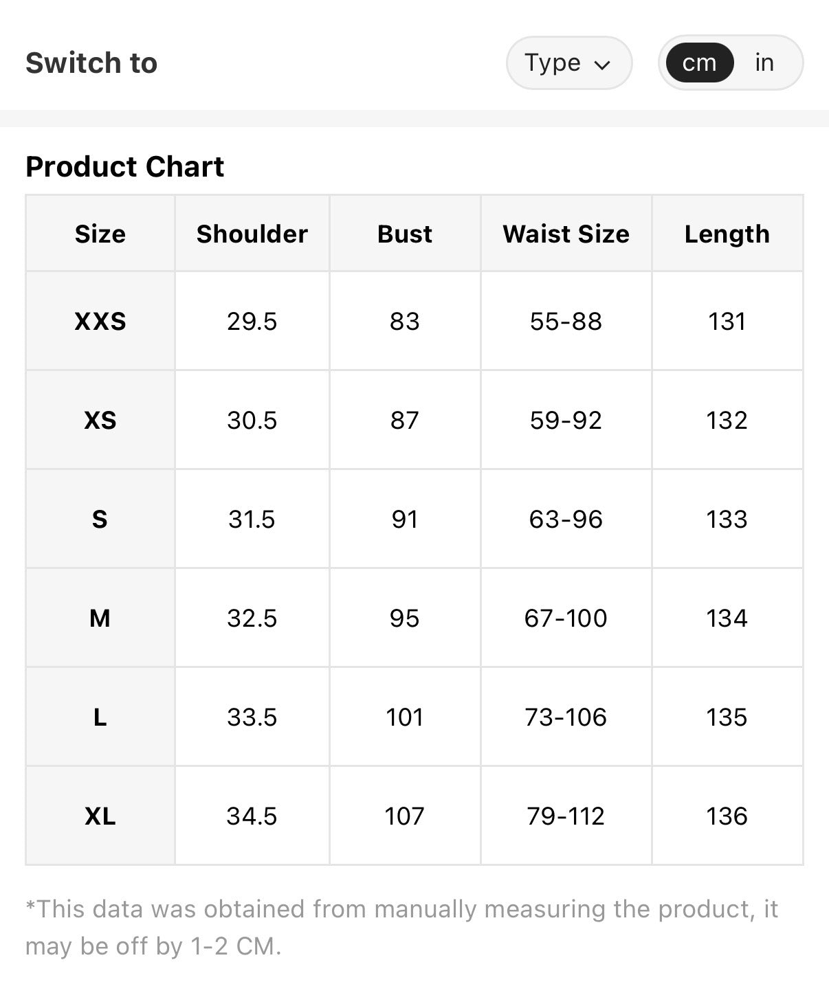 Olive-Green-Summer-Breeze-Sleeveless-Maxi-Dress-sizing-chart