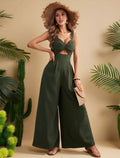 Olive-Twist-Front-Green-Wide-Leg-Jumpsuit-front