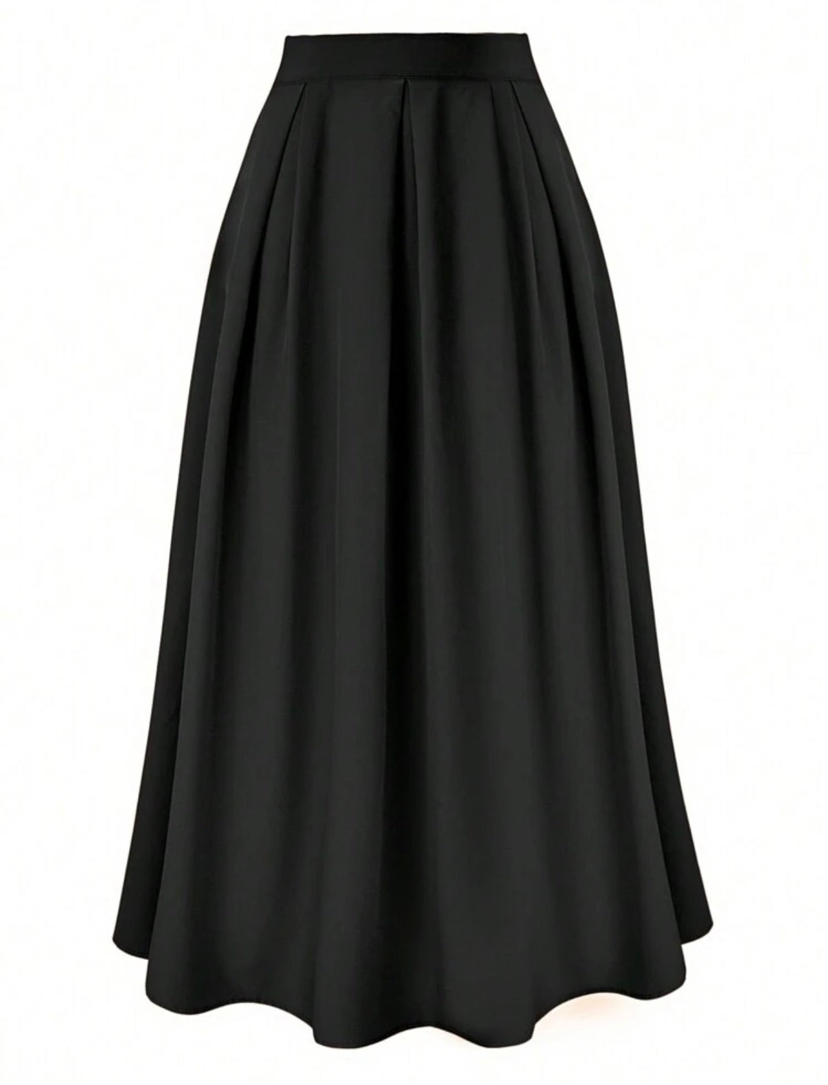 Pocketed-Black-Maxi-Skirt-back