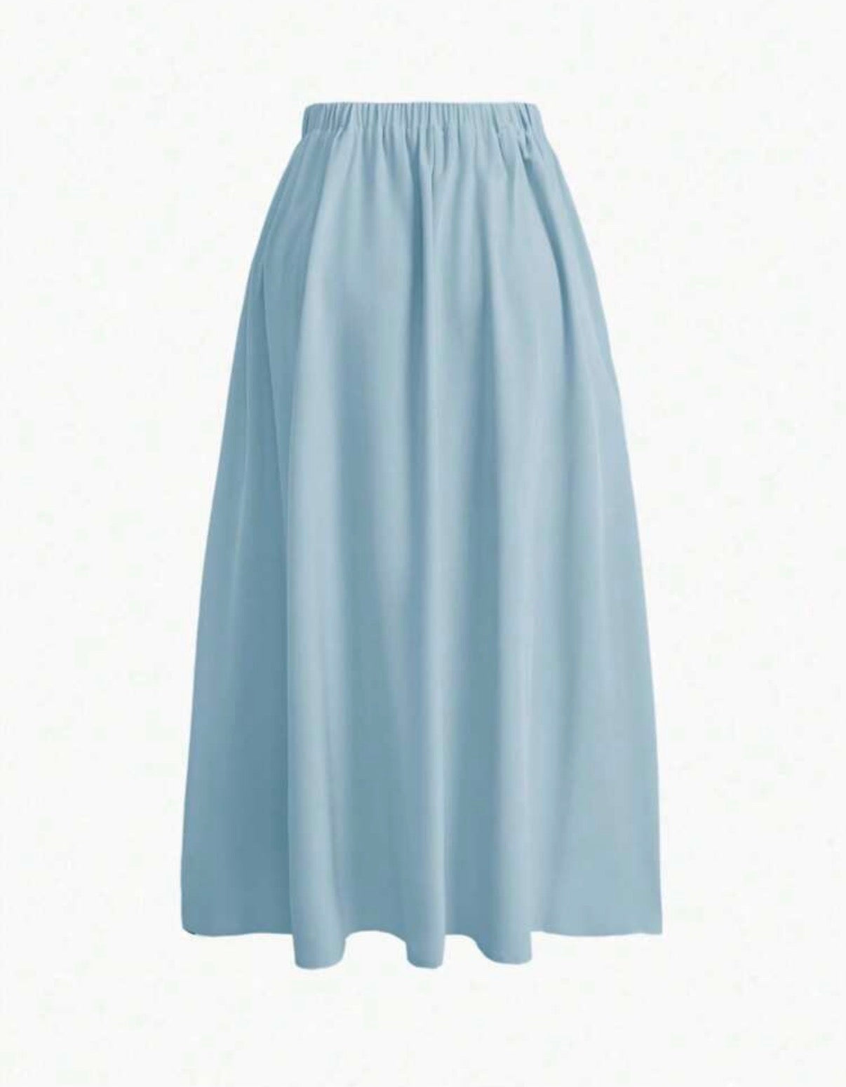 Pocketed-Powder-Blue-Maxi-Skirt-back