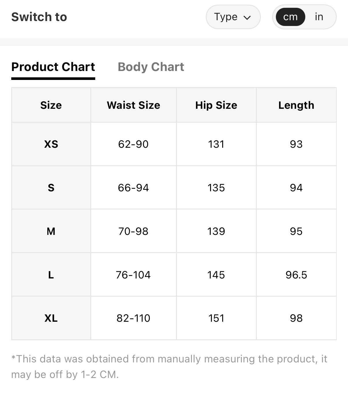 Pocketed-Powder-Blue-Maxi-Skirt-sizing-chart