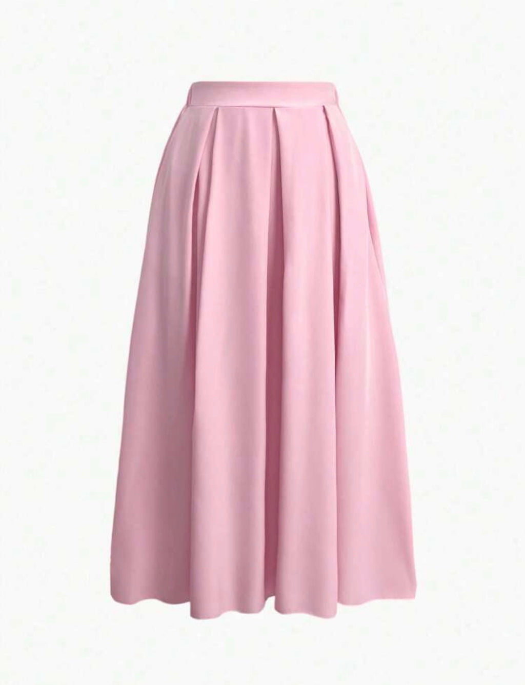 Pocketed-Powder-Pink-Maxi-Skirt-front