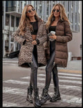 Reversible brown-cheater-print-hooded-Puffer-Jacket-front