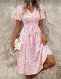 Romantic-Pink-floral-Dress-front