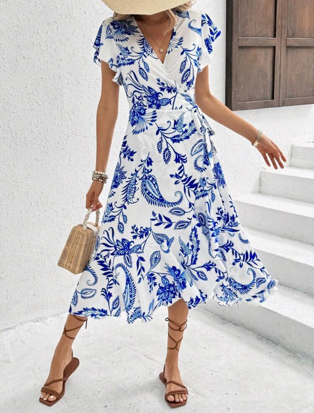 Santorini-Blue-White-Wrap-Maxi-Dress-front