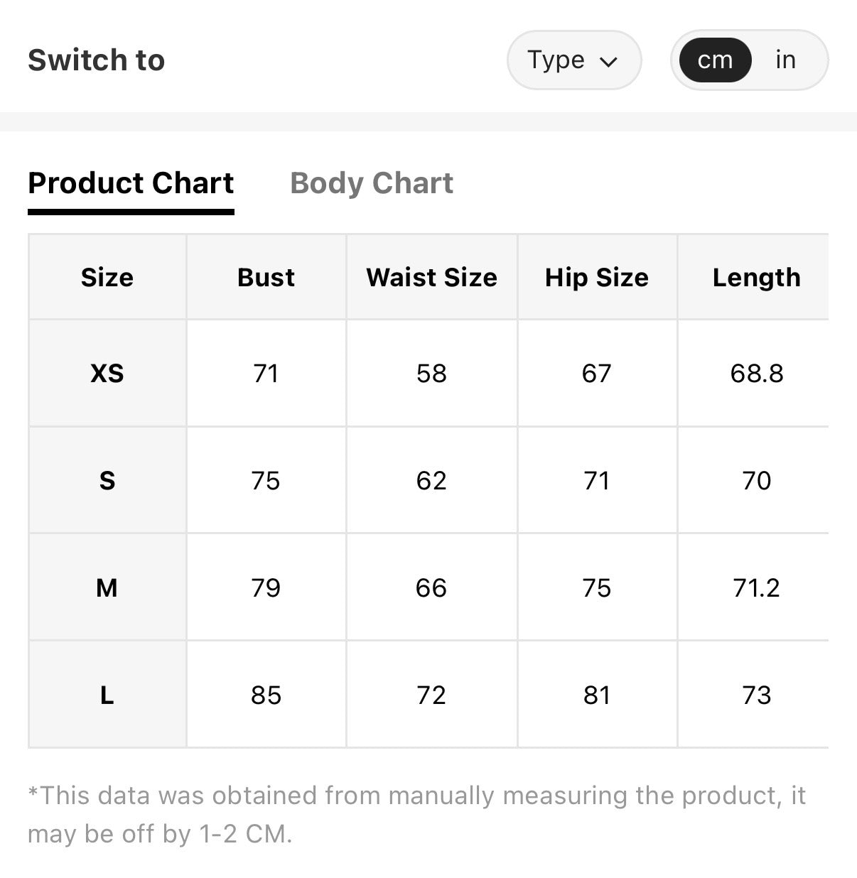 Sleeveless-Butter-Yellow-Basics-Bodysuit-sizing-chart