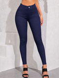 Slimming-Colour-Navy-High-Waist-High-Stretch-Pants-front