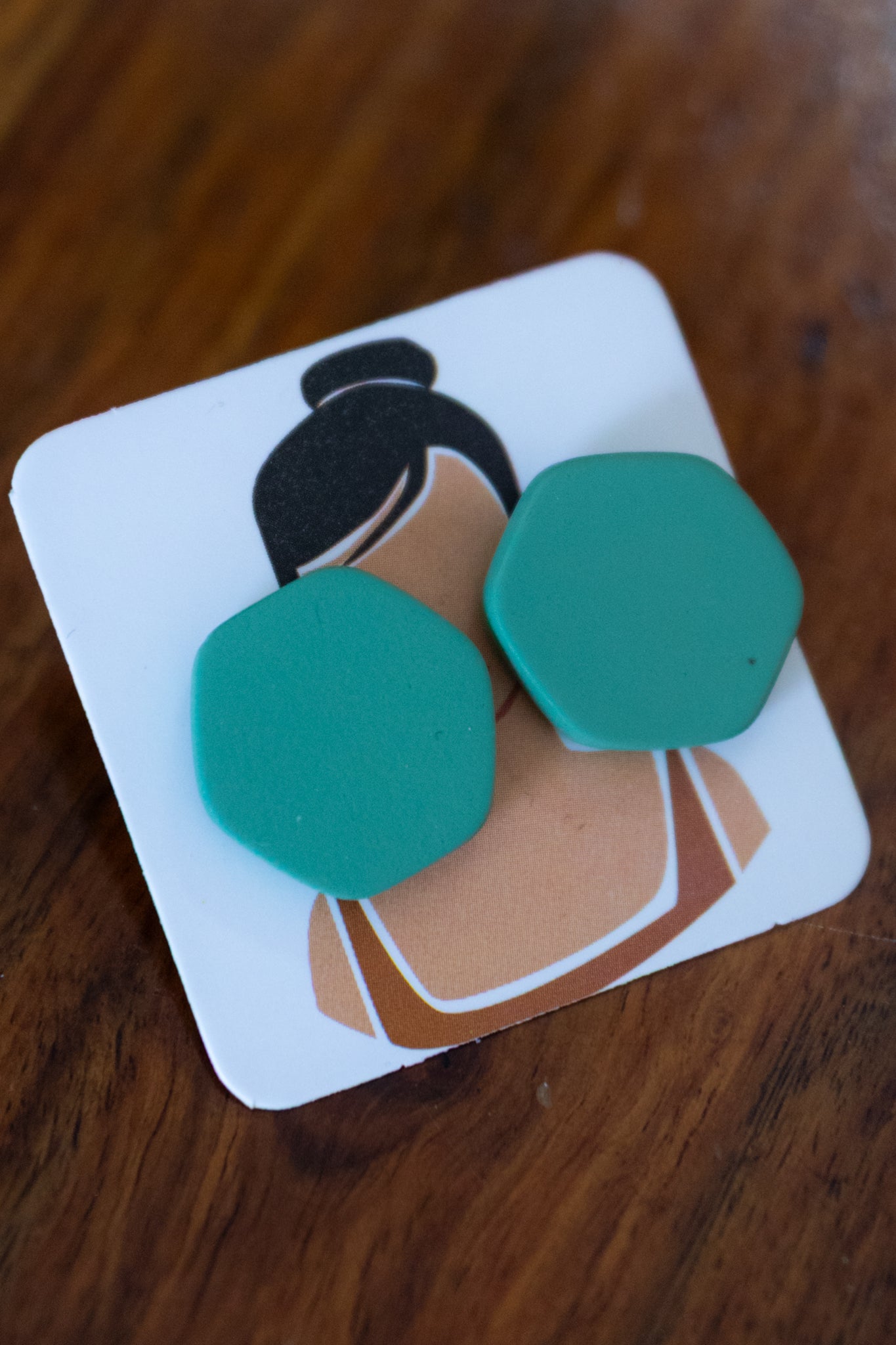 Solid-Green-Hexagons-earrings-front