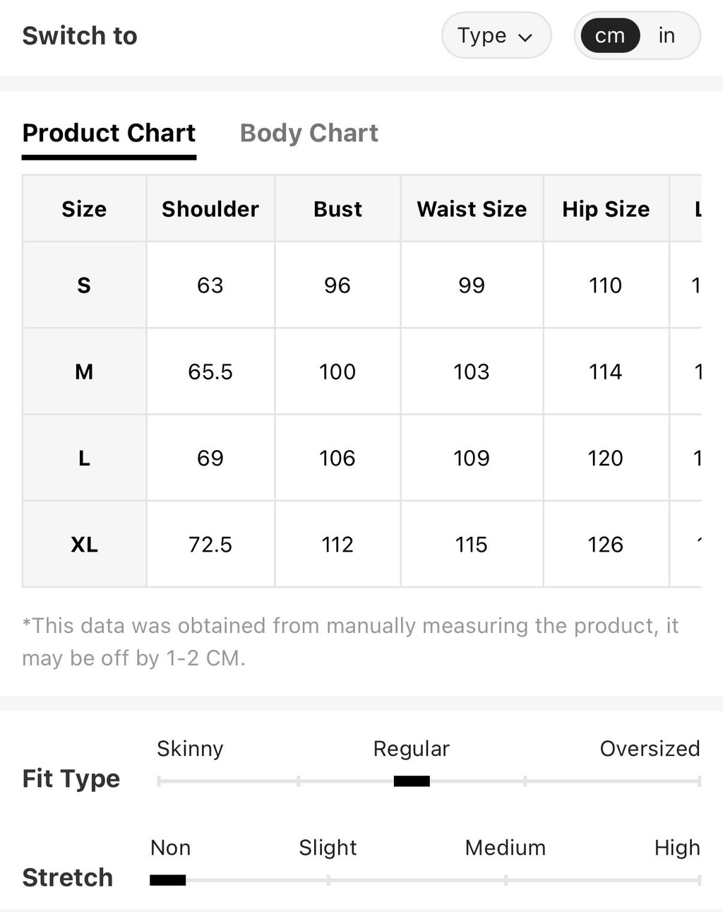 Summer-Cream-Botanical-Shirt-Dress-sizing-chart