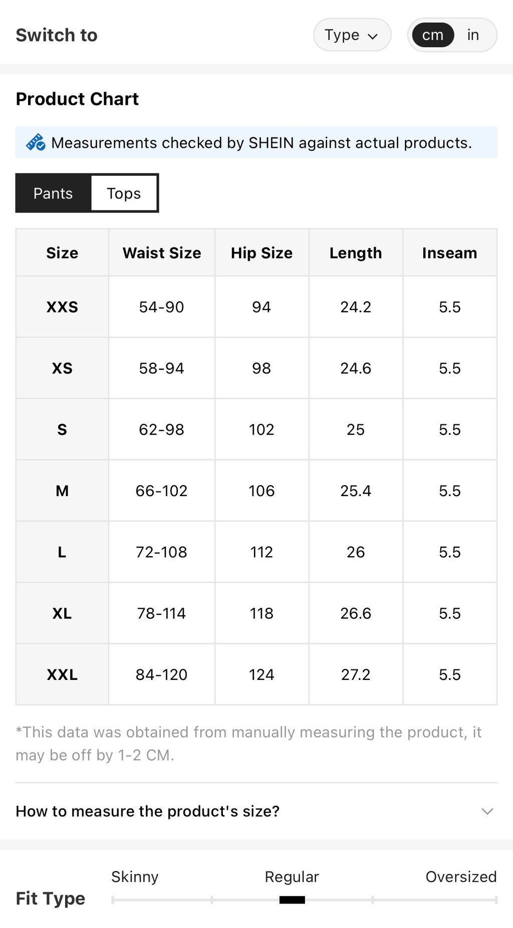 Sweetheart-Black-Lace-Cami-PJ-Set-sizing-chart