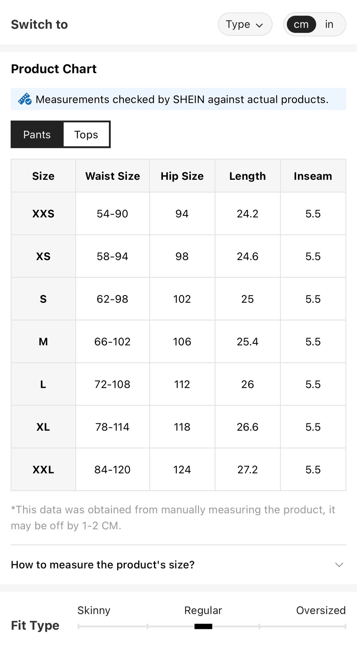 Sweetheart-Black-Lace-Cami-PJ-Set-sizing-chart