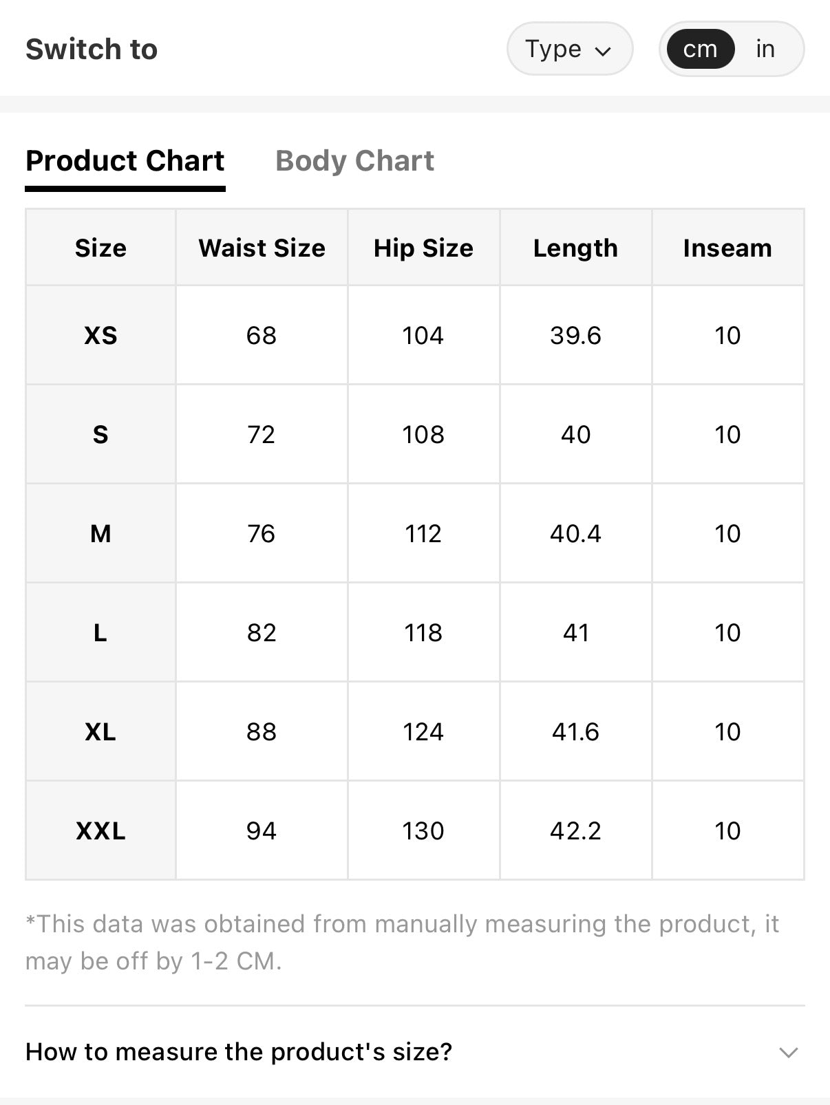 White-Tailored-Bermuda-Shorts-sizing-chart