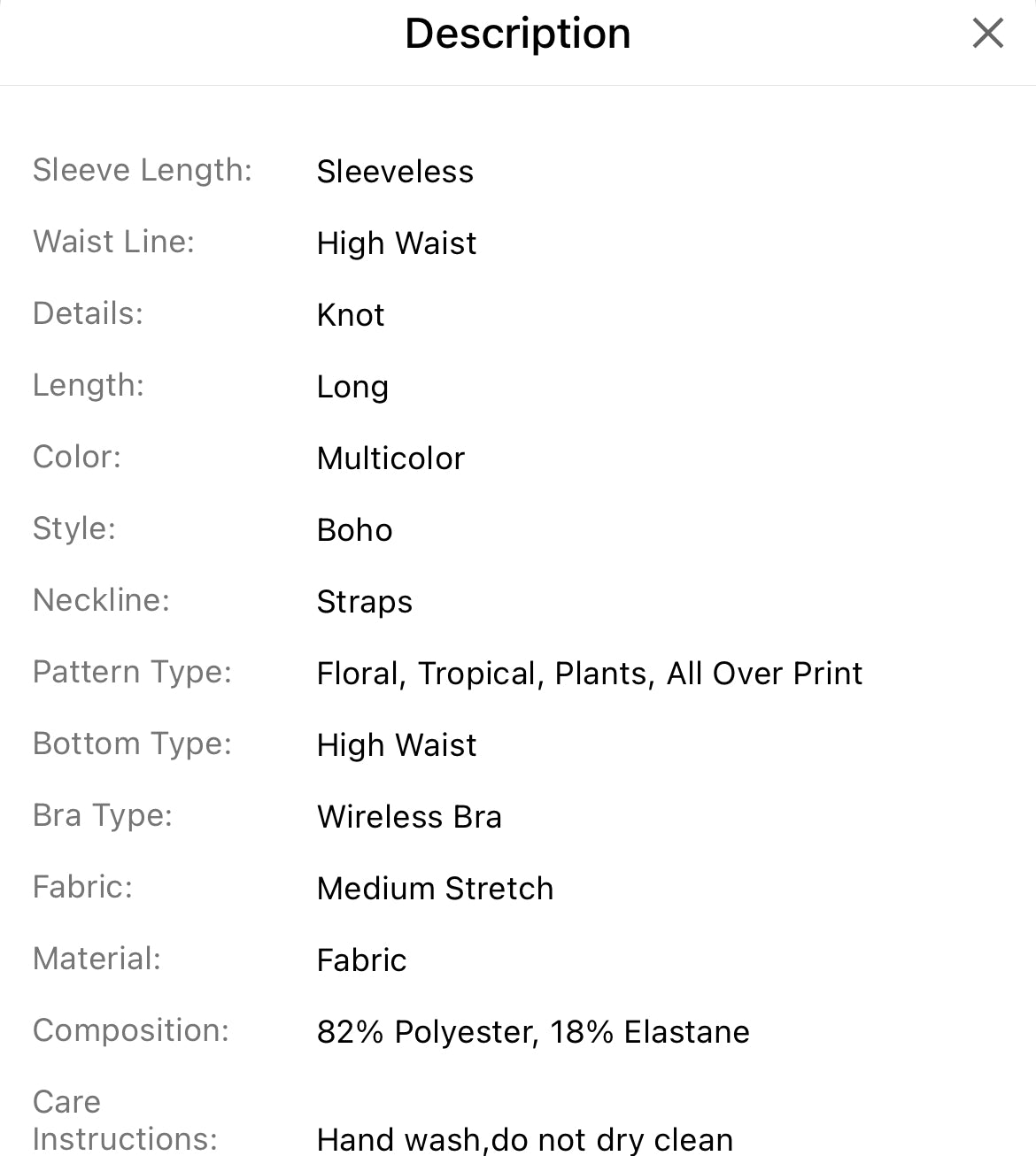 thesqueeen.com-Curve-Sleeveless-One-Piece-Swimsuit-Tropical-Print-Split-Hem-material