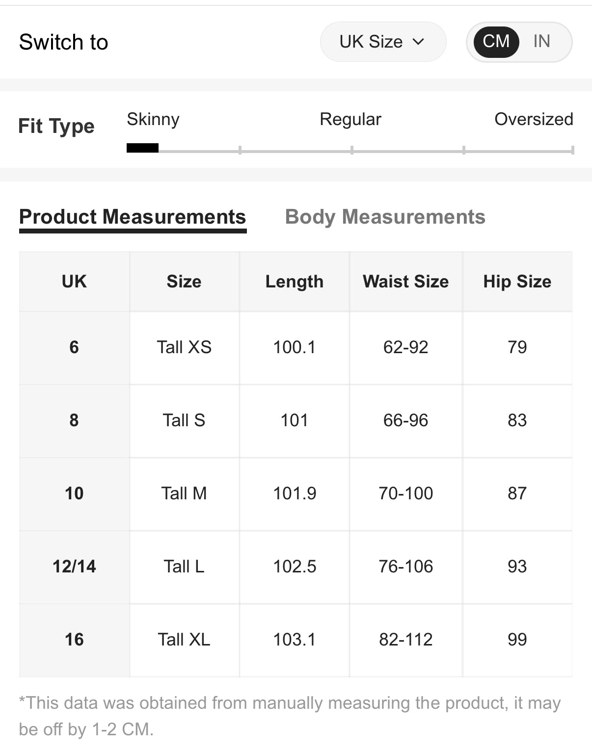 TALL-RANGE-High-Waisted-denim-flair-Pants-size