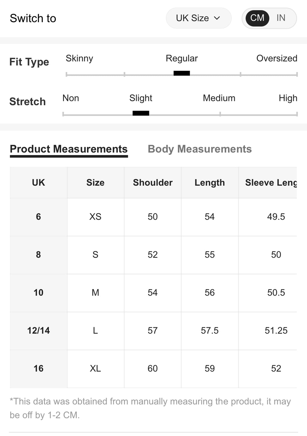 Beige-Black-Zebra-Strip-Jersey-sizing-chart