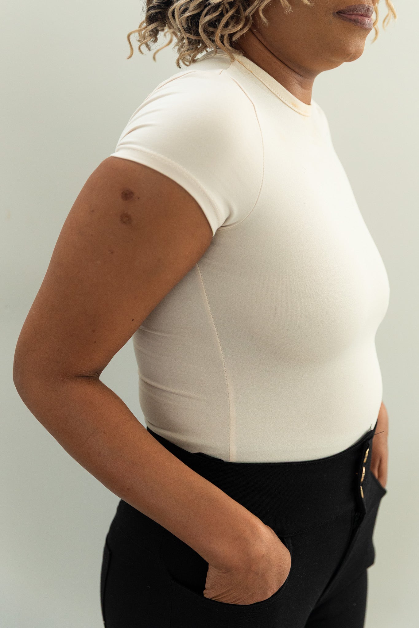 Beige-Classic-Short-sleeve-Bodysuit-side