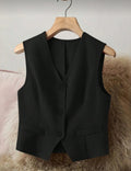 Black-classic-cut-waistcoat-vest-front