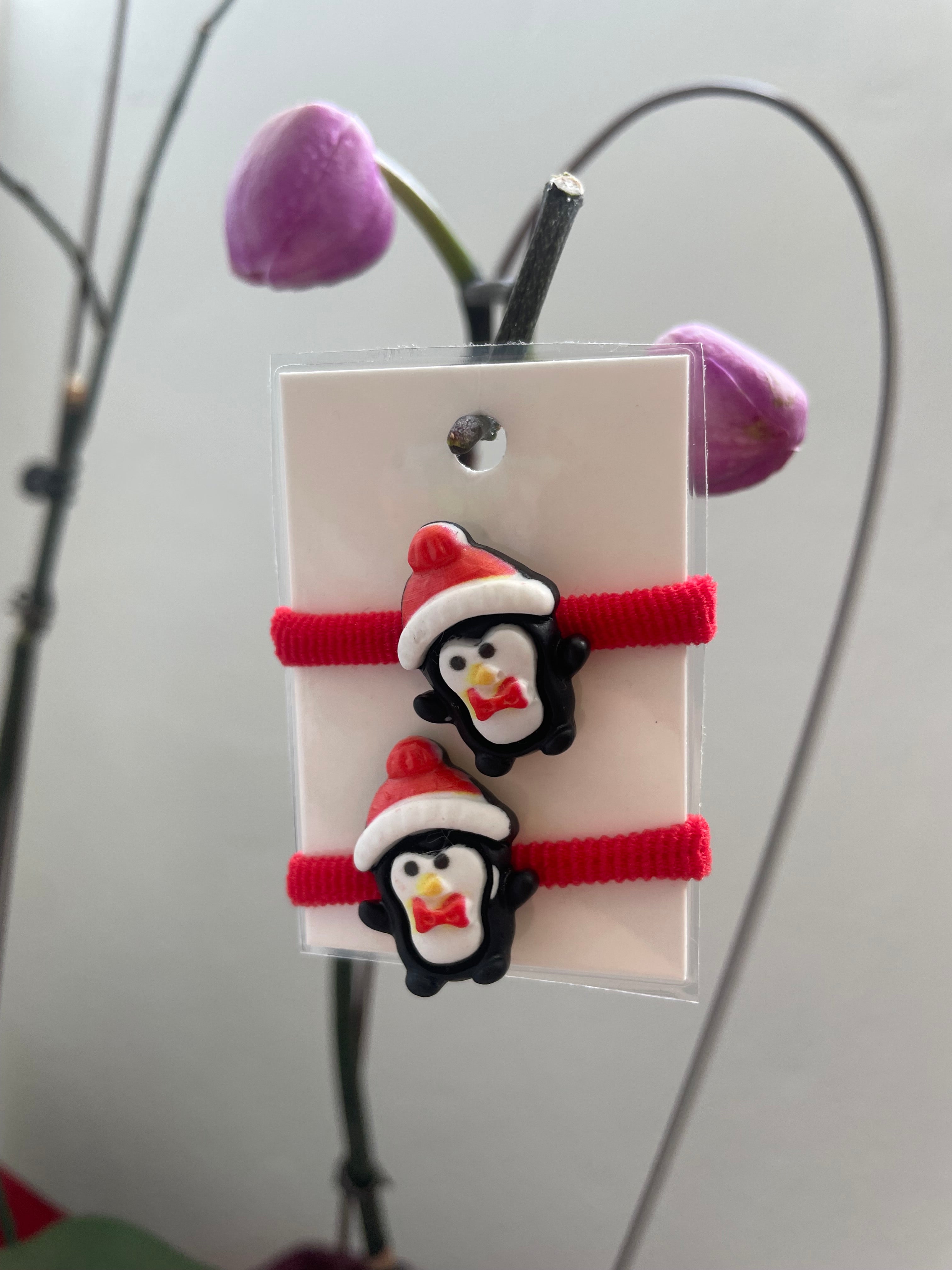 Christmas-Hair-Elastic-Set-penguins