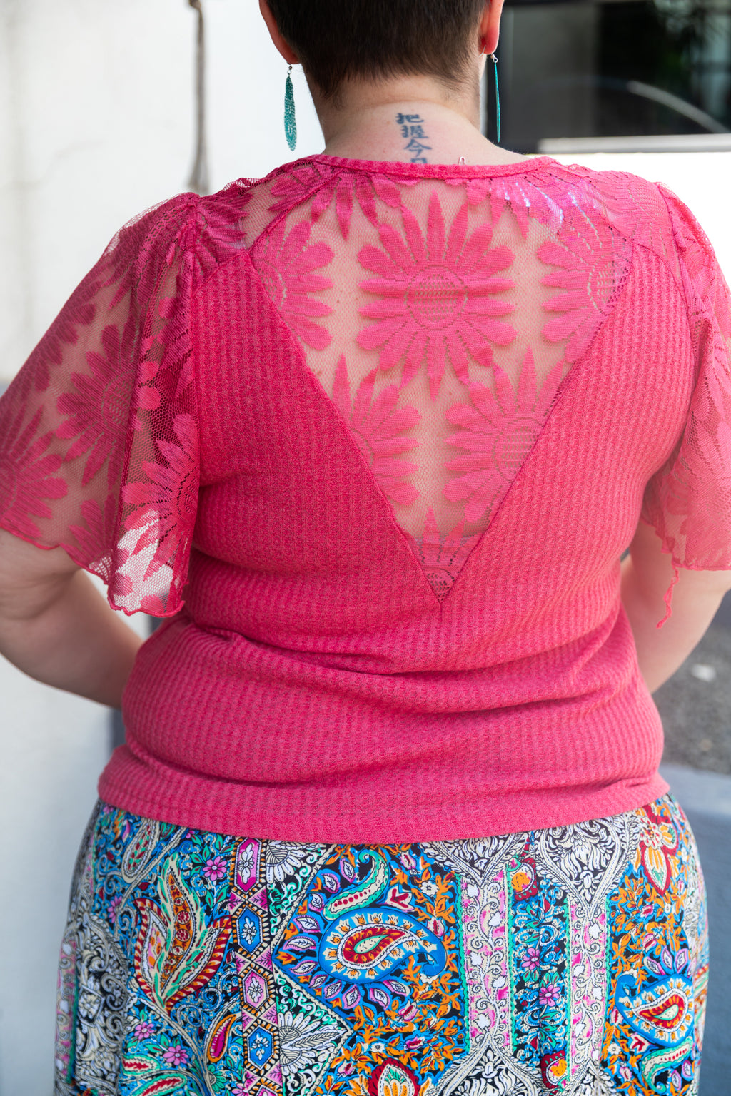 Curve-Pink-Waffle-Knit-Ruffle-Sleeve-Top-back