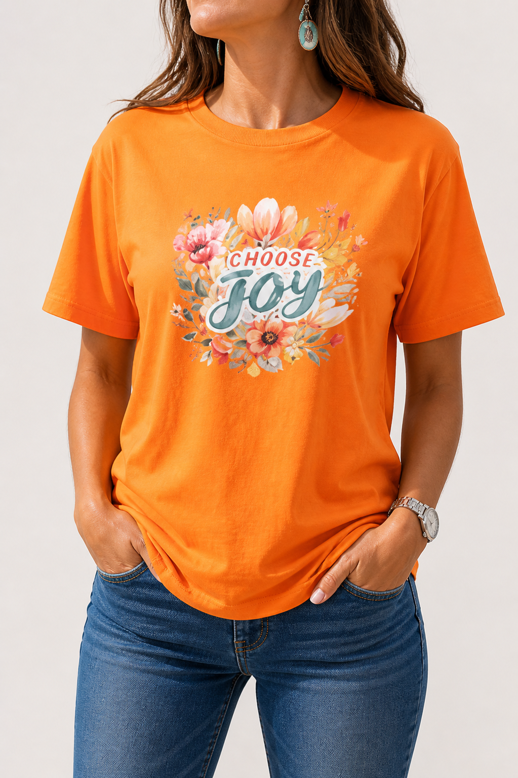 Faith-in-fashion-orange-Floral-Graphic-t-shirt-front