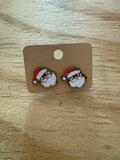 Father-Christmas-Hand-painted-Earrings-front