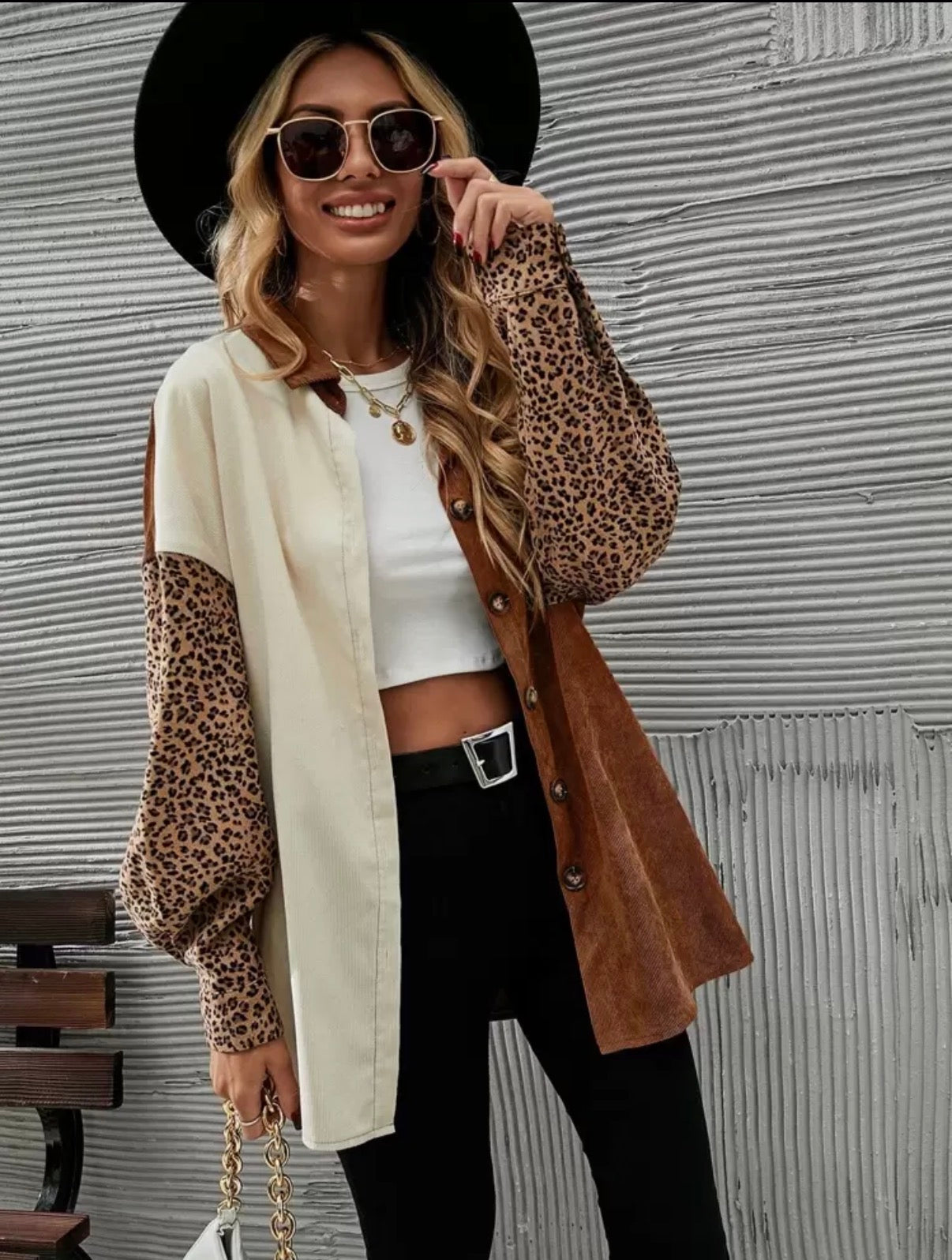 Leopard-Panel-Corduroy-Shacket-front