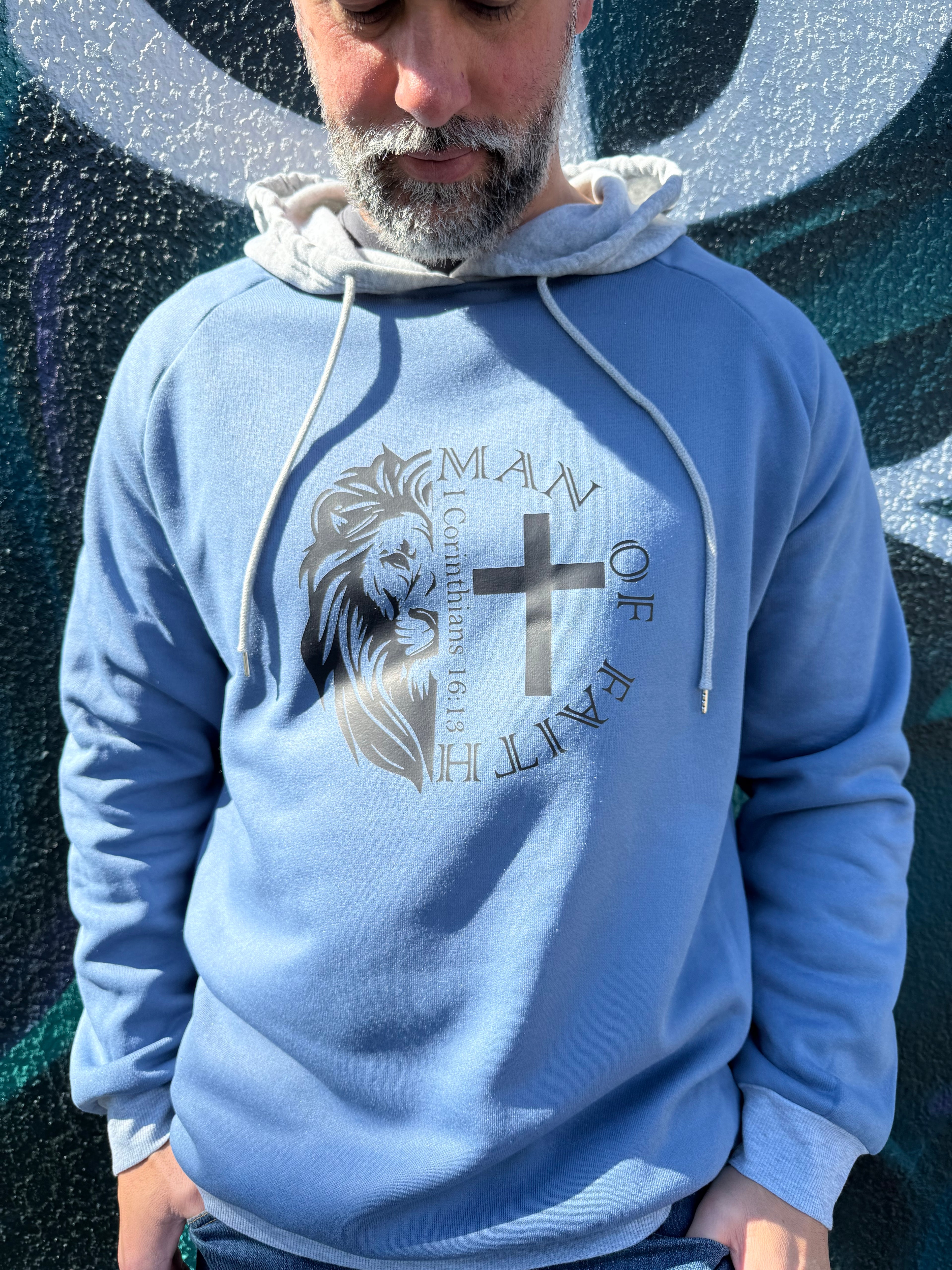 Man-of-Faith-Thermal-Blue-Grey-Hoodie-lifestyle