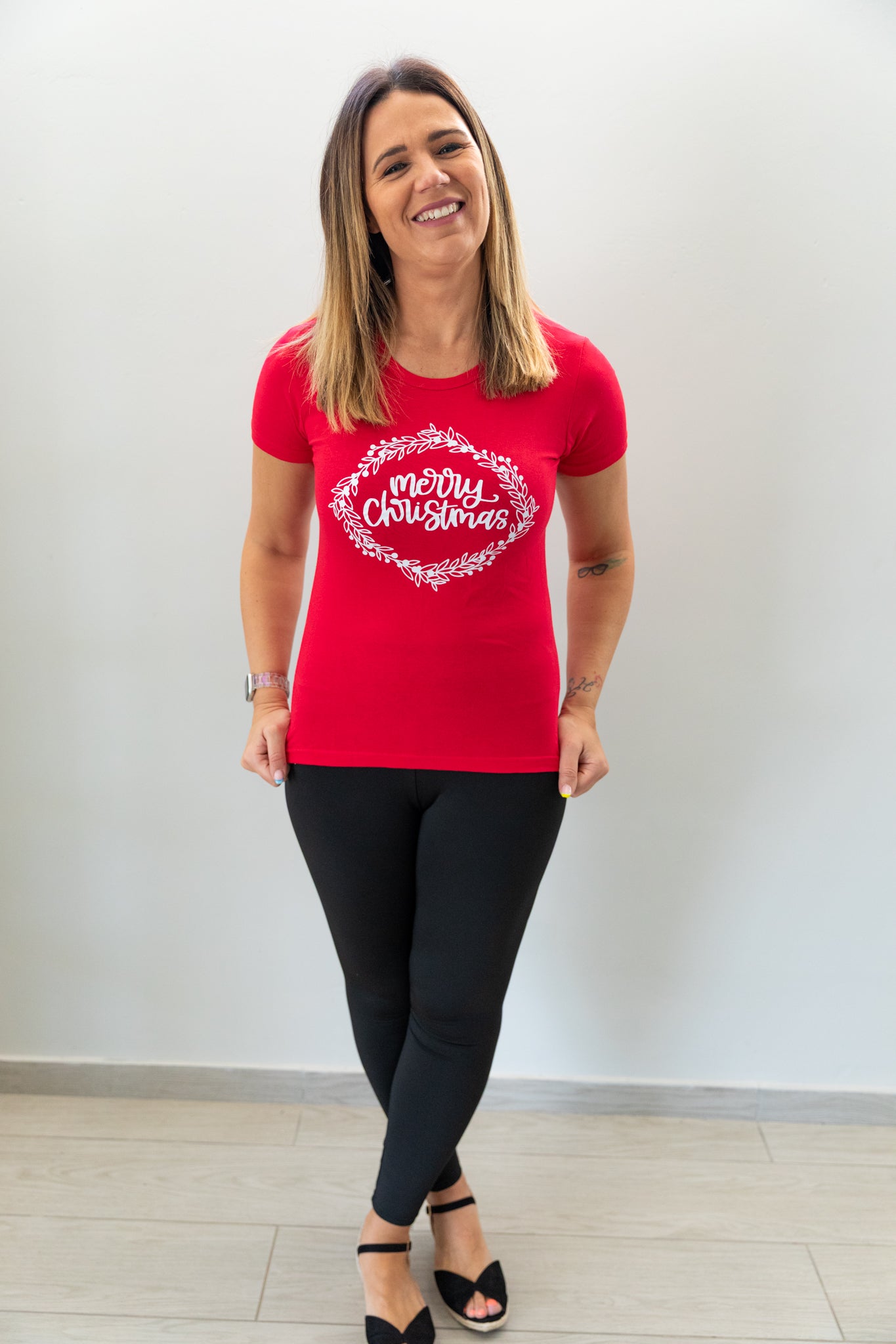 Merry-Christmas-Cheer-red-Tshirt-front