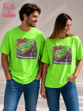 Neon-Green-Walk-by-Faith-Unisex-tshirt-front