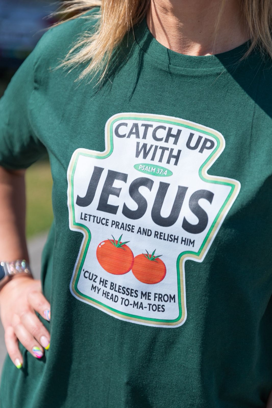 faith-in-fashion-Catc-Up-with-Jesus-Unisex-t-shirt-lifestyle