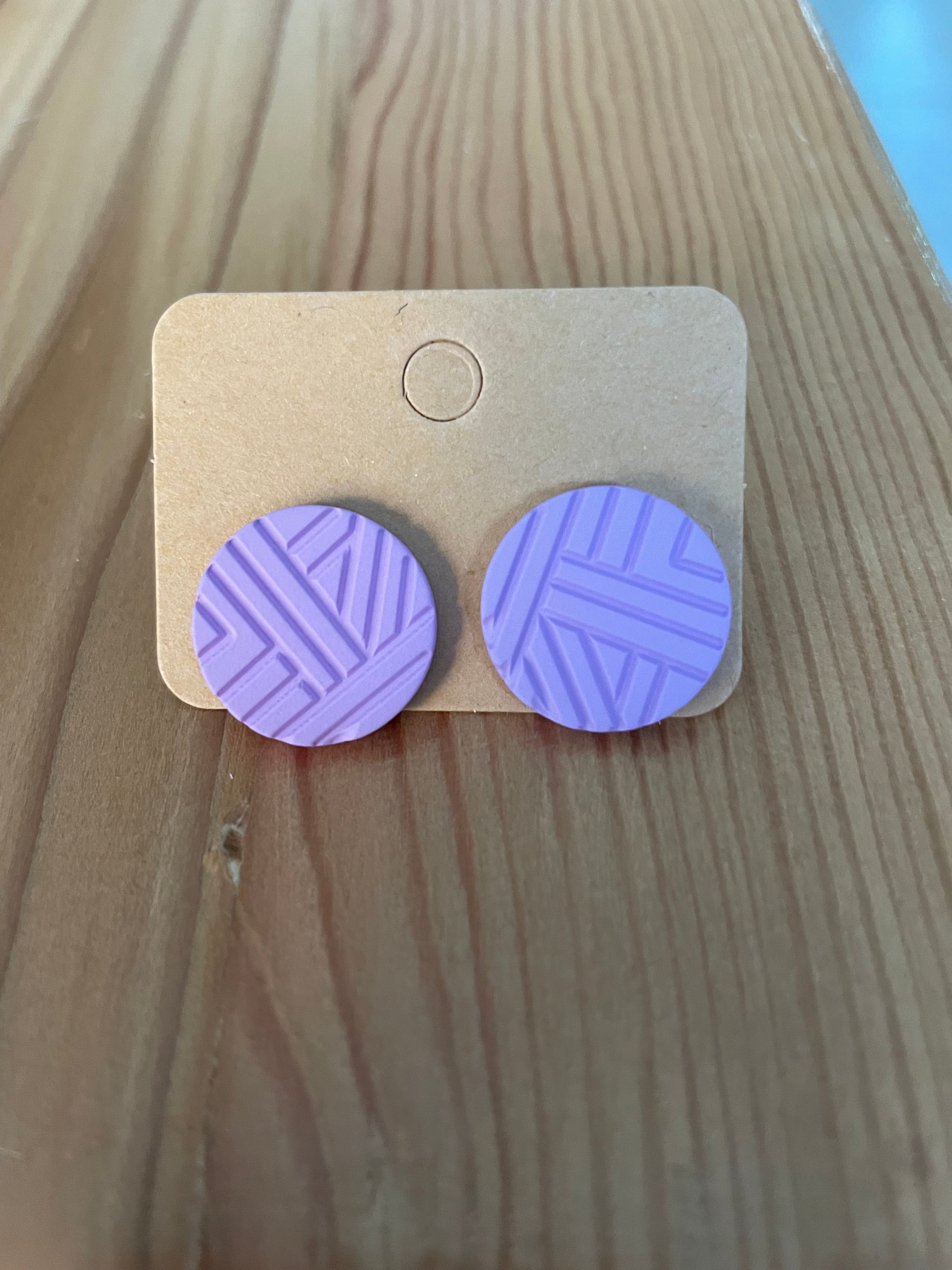 round-purple-earings-front