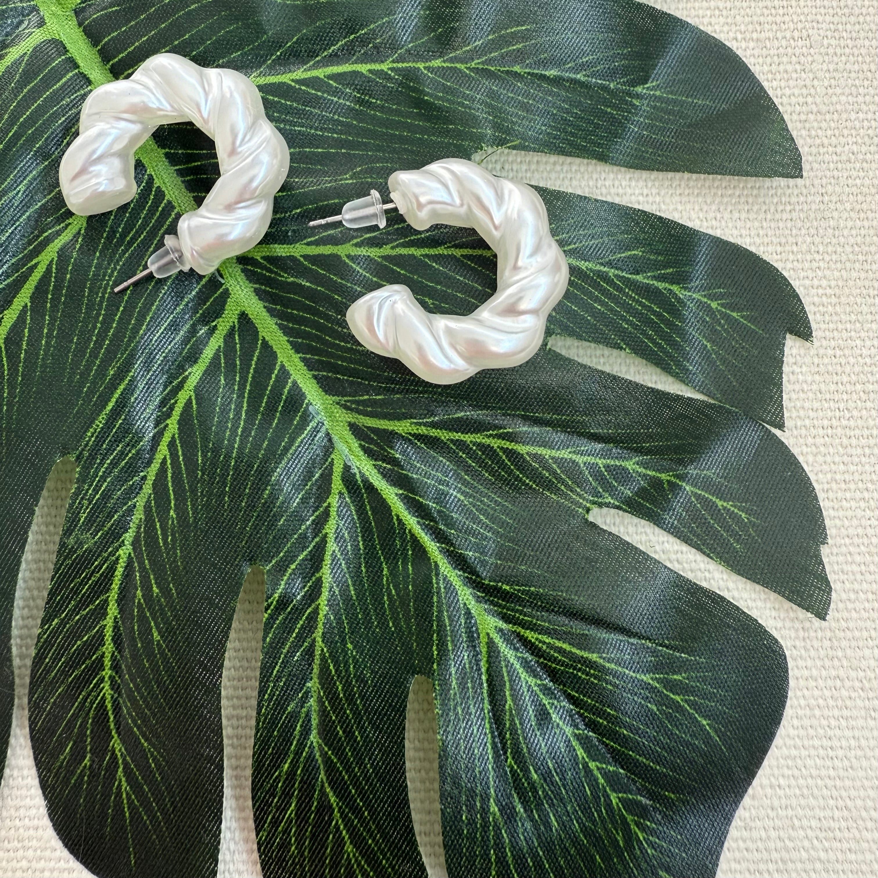 textured-Pearl-hoop-Earrings-top