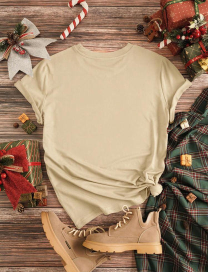 Beige Christmas Tee